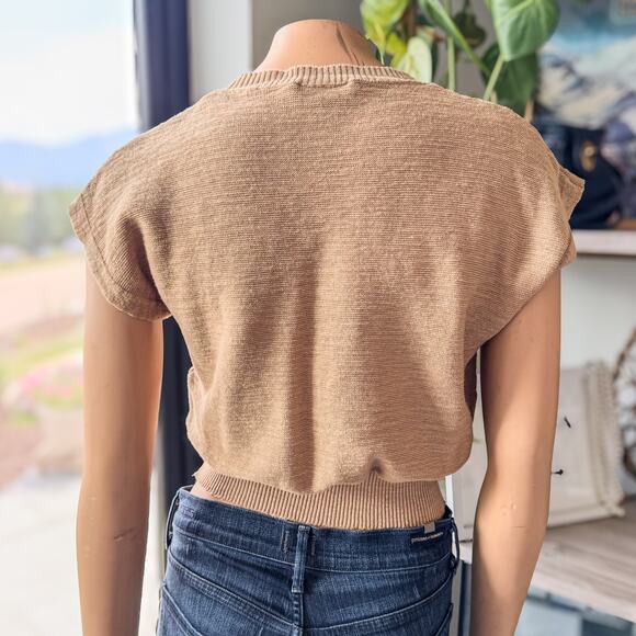 United Colors of Benetton, Linen and Cotton Blend Sweater “Vest”, Women’s Small - Picture 3 of 8